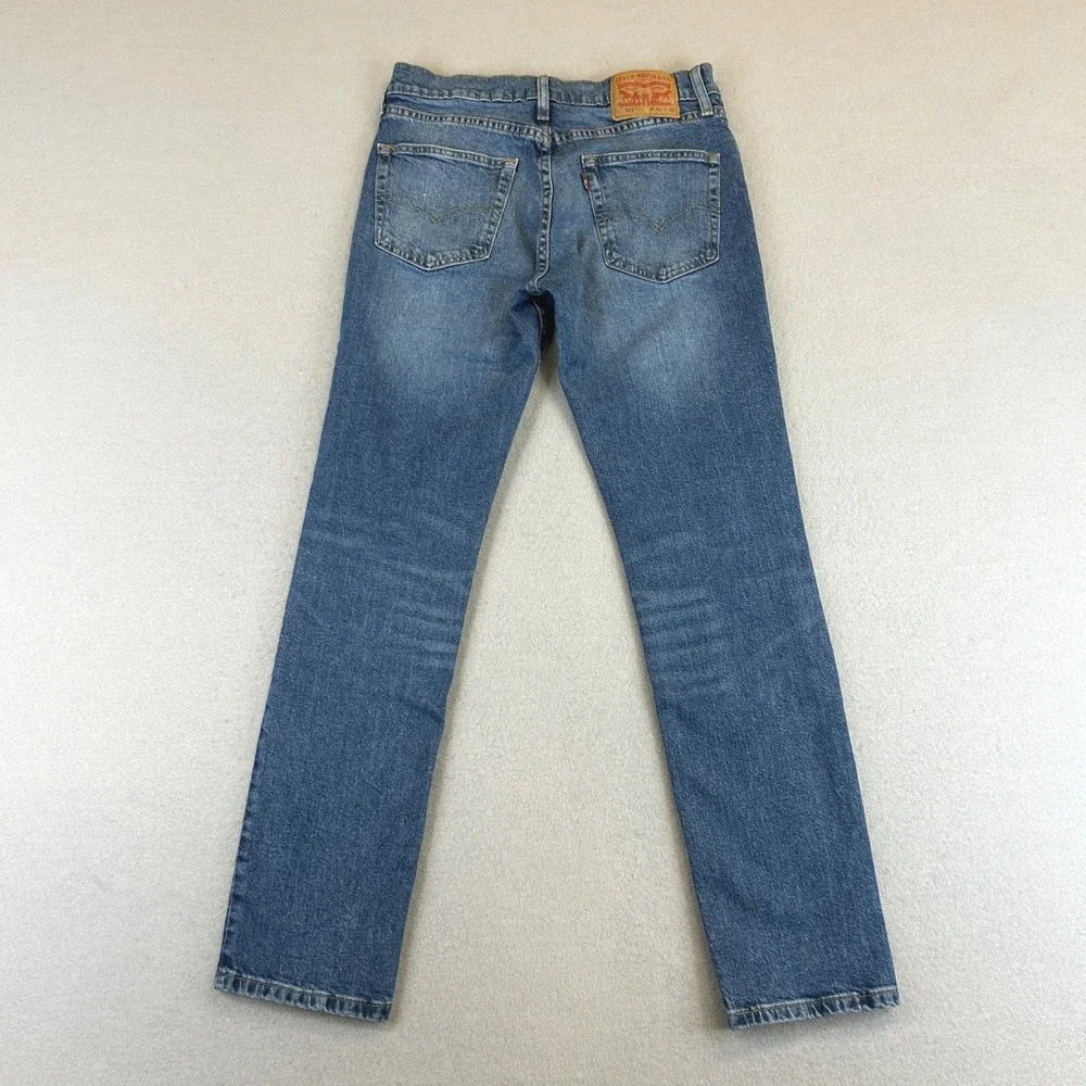 Levis 511 Jeans Mens 31x32 (30x30) Blue Medium Wash Denim Slim Fit Stretch